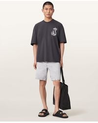 AllSaints - Lenny Loose Fit Denim Shorts - Lyst