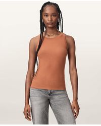 AllSaints - Rina Crew Neck Sleeveless Tank Top - Lyst