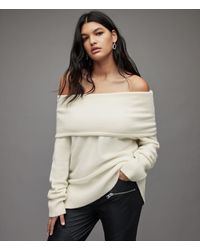 Asymmetric One Shoulder Ribbed Sweater 
