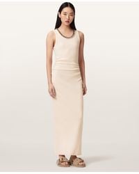 AllSaints - Cotton/Modal Lucy Sleeveless Bodycon Maxi Dress, /Us 2 - Lyst