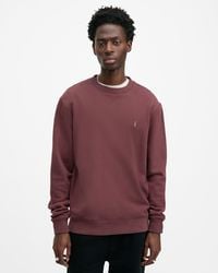 AllSaints - Raven Crew Neck Ramskull Sweatshirt - Lyst