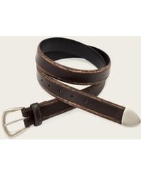 AllSaints - Seth Leather Belt - Lyst