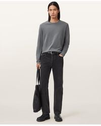 AllSaints - Brace Brushed Cotton Long Sleeve T-Shirt - Lyst