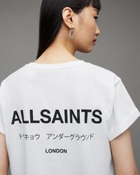 AllSaints - Anna Crew Neck Underground Logo T-shirt - Lyst