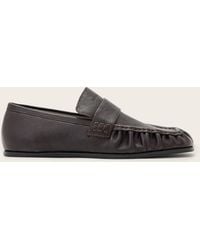 AllSaints - Julie Studded Leather Loafers - Lyst