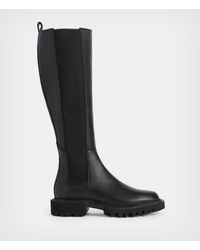 AllSaints Maeve Leather Boots - Black