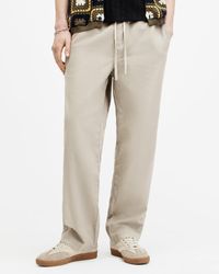 AllSaints - Hanbury Straight Fit Trousers - Lyst