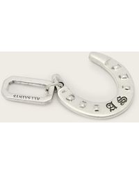 AllSaints - Small Horseshoe Sterling Pendant Charm - Lyst
