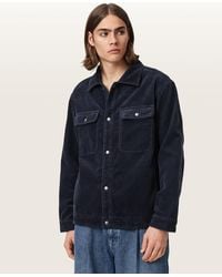 AllSaints - Castleford Corduroy Overshirt - Lyst