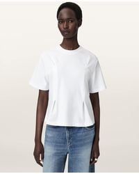 AllSaints - Sofia Lisa Boxy Embroidered T-Shirt - Lyst