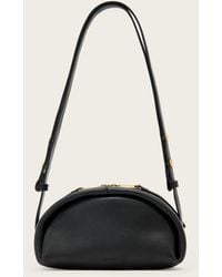AllSaints - Rosalie Arc Leather Crossbody Bag - Lyst
