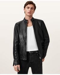 AllSaints - Cora Leather Jacket - Lyst