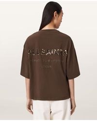 AllSaints - Amelie Oversized Underground T-Shirt - Lyst