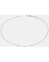 AllSaints - Snake Chain Fine Sterling Necklace - Lyst