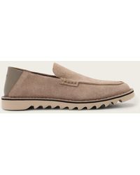 AllSaints - Leather Slix Leather Loafers, /Us 8/Eu 41 - Lyst