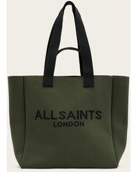 AllSaints - Izzy Large Logo Knitted Tote Bag - Lyst