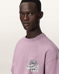 AllSaints - Avalon Short Sleeve Boxy Graphic T-Shirt - Lyst