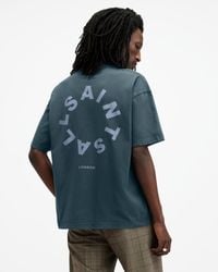 AllSaints - Tierra Oversized Crew Neck Logo T-shirt, - Lyst