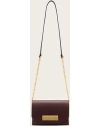 AllSaints - Etta Leather Clutch - Lyst