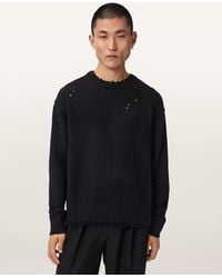 AllSaints - Wolf Oversized Wool Blend Jumper - Lyst