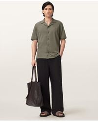 AllSaints - Hudson Relaxed Fit Ramskull Shirt - Lyst