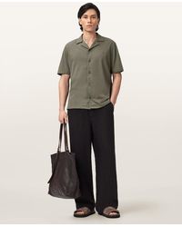 AllSaints - Hudson Relaxed Fit Ramskull Shirt - Lyst