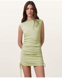 AllSaints - Sonny Drawcord Side Mini Dress - Lyst