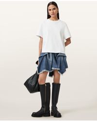 AllSaints - Lisa Boxy Crew Neck T-Shirt - Lyst