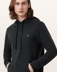 AllSaints - Brace Pullover Brushed Cotton Ramskull Hoodie - Lyst