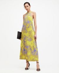 AllSaints - Kura Inspiral Printed Maxi Dress - Lyst