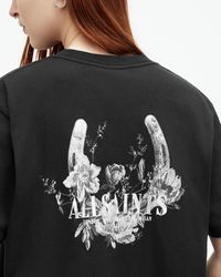 AllSaints - Fortuna Oversized Boyfriend T-shirt - Lyst