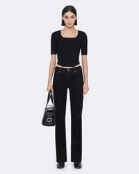 AllSaints - Cruz Hally Ribbed Knit Top - Lyst