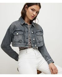 Black Jean and denim jackets for Women | Lyst