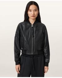 AllSaints - Sheep Leather Williams X Orten Bomber Jacket, /Us 2 - Lyst