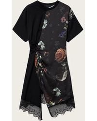 AllSaints - Lana Lace Floral Mini Dress - Lyst