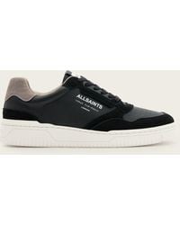 AllSaints - Regan Leather Low Top Sneakers - Lyst
