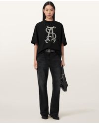 AllSaints - Reflex Oversized Amelie T-Shirt - Lyst