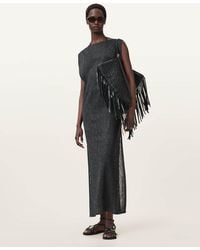 AllSaints - Kaito Jacquard Sleeveless Maxi Dress - Lyst