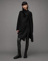 mabel oversized wool blend coat