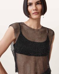 AllSaints - Calytrix Sparkle Top - Lyst
