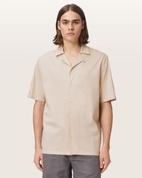 AllSaints - Hudson Relaxed Fit Ramskull Shirt - Lyst