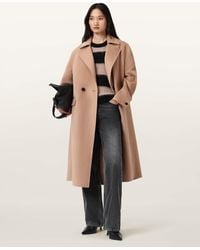 AllSaints - Sellma Double Breasted Coat - Lyst