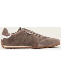 AllSaints - Leather Liam Lace Up Low Top Trainers, /Us 8/Eu 41 - Lyst