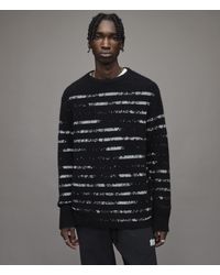 AllSaints Breton Crew Sweater in White 
