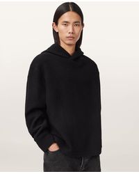 AllSaints - Marko Oversized Wool Hoodie - Lyst