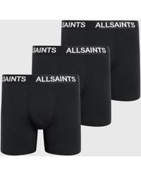 AllSaints - Contour Boxer Briefs 3 Pack - Lyst