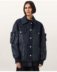 AllSaints - Verity Relaxed Fit Bomber Jacket - Lyst