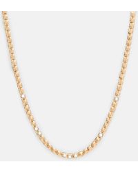 AllSaints - Bobbie Box Chain Studded Necklace - Lyst