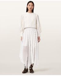 AllSaints - Hart Lace Embroidered Top - Lyst