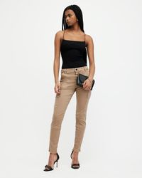 AllSaints - Duran Overdyed Skinny Cargo Jeans, - Lyst